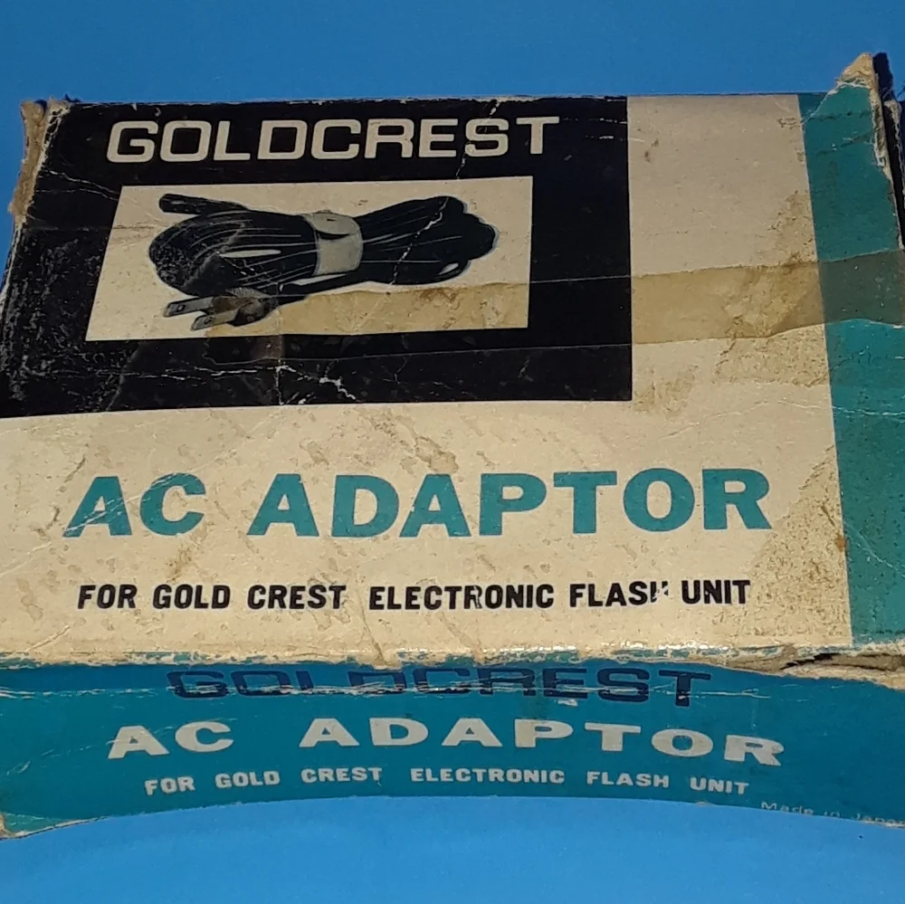 Vintage Used 1960s Goldcrest Flash Unit AC Adaptor